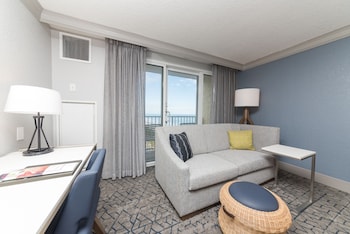 King Bed coastal view w/ full sized balcony