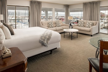Premium King Suite with Marina View and Wrap-Around Balcony- No Pets