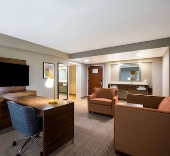 Suite, 1 King Bed, Refrigerator & Microwave (Wet bar)