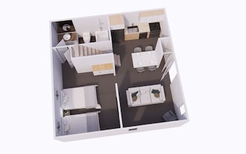 Studio Suite, 1 Queen Bed, Kitchen (Mobility, Roll in Shower)