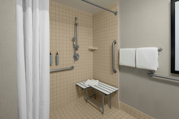 Studio, 1 Queen Bed with Sofa bed (Mobility/Hearing Access, Roll-in Shwr)
