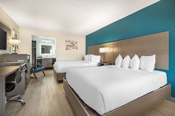 Standard Room, 2 Queen Beds, Non Smoking, Refrigerator & Microwave