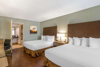 Standard Room, 2 Queen Beds, Non Smoking, Refrigerator & Microwave