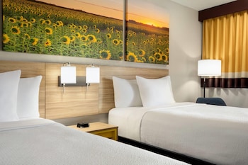 Double room, multiple beds