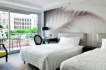 Deluxe Room, 2 Double Beds, Balcony, Partial Sea View