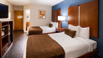 Standard Room, 2 Double Beds, Non Smoking, Refrigerator & Microwave (Pet Friendly)