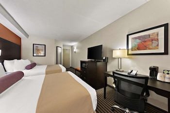 Standard Room, 2 Queen Beds, Non Smoking, Refrigerator & Microwave