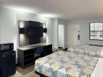 Standard Room, 2 Double Beds, Smoking, Refrigerator & Microwave