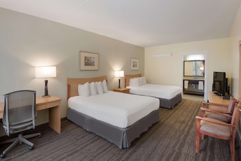 Standard Room, 2 Queen Beds, Non Smoking, Refrigerator & Microwave