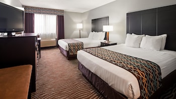 Standard Room, 2 Queen Beds, Non Smoking, Refrigerator & Microwave