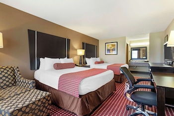Standard Room, 2 Queen Beds, Non Smoking, Refrigerator & Microwave