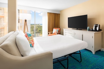 Junior Suite, 2 Double Beds, Partial Ocean View