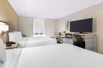Standard Room, 2 Queen Beds, Non Smoking, Refrigerator & Microwave
