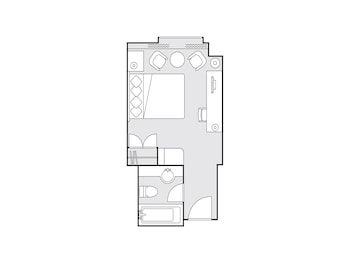 24 sqm Deluxe Double Room, Non Smoking [Single Use]