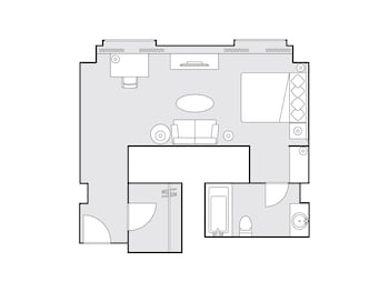 43 sqm Deluxe Double Room, Smoking