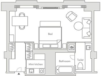 [Single Use] Espacio Deluxe Double Room with Lounge Access, Non Smoking