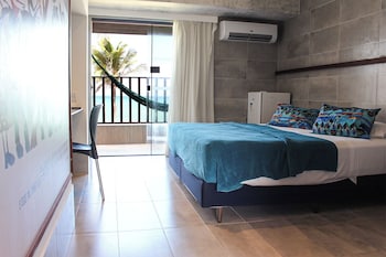 Quarto família, 1 cama de casal, acessível, vista para o oceano