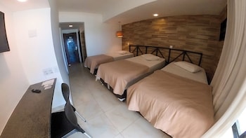 Quarto econômico 6, vista oceano