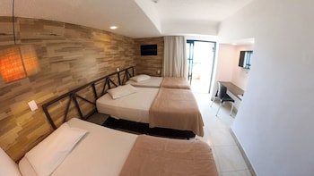Quarto econômico 6, vista oceano