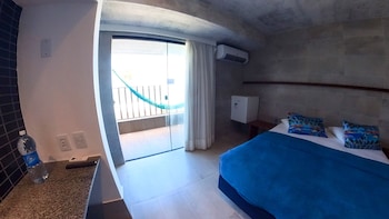 Quarto família, 1 cama de casal, acessível, vista para o oceano