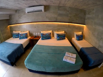 Quarto família 5, vista frente oceano