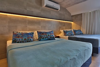 Quarto família 8, vista panorâmica frente oceano