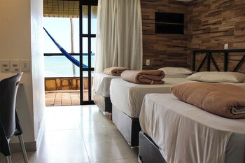 Quarto econômico 6, vista oceano