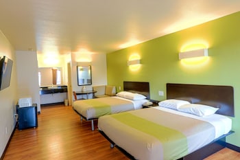 Standard Room, 2 Queen Beds, Non Smoking, Refrigerator & Microwave