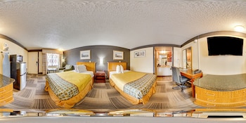 Room, 2 Double Beds, Smoking (Microwave and Fridge in-room)