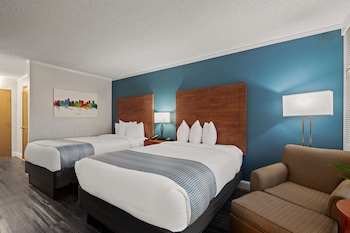 Standard Room, 2 Double Beds, Patio, Poolside