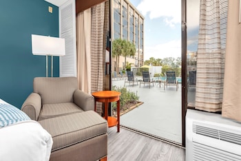 Standard Room, 2 Double Beds, Patio, Poolside