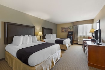 Standard Room, 2 Queen Beds, Non Smoking, Refrigerator & Microwave