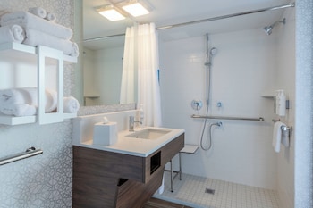Suite, 1 King Bed, Accessible (Mobility & Hearing, Roll-in Shower)