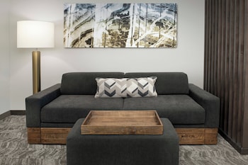 Suite, 1 King Bed with Sofa bed, Roll-in Shower