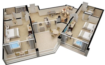 Two Bedroom Presidential Suite Ocean View - Kids & Teens Stay Free
