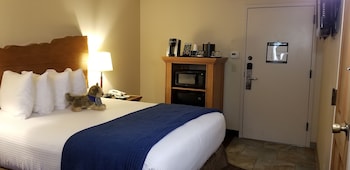 Compact Room, 1 Queen Bed, Connecting Rooms, Courtyard Area (Stair Access Only)