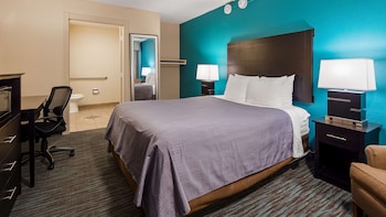 Standard Room, 1 King Bed, Non Smoking, Refrigerator & Microwave