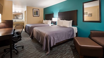 Standard Room, 2 Queen Beds, Non Smoking, Refrigerator & Microwave