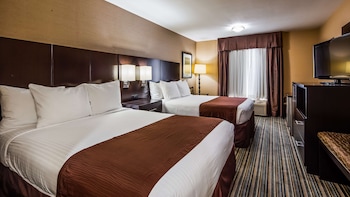 Standard Room, 2 Queen Beds, Non Smoking, Refrigerator & Microwave
