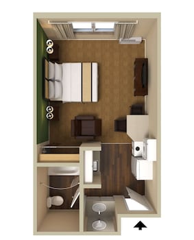 Studio, 2 Double Beds, Non Smoking