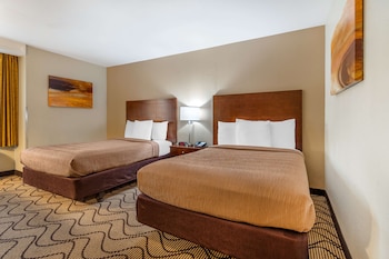 Standard Room, 2 Double Beds, Non Smoking, Refrigerator & Microwave