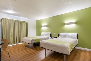 Standard Room, 2 Double Beds, Non Smoking, Refrigerator & Microwave