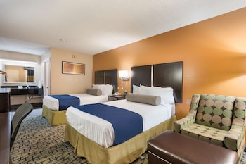 Standard Room, 2 Double Beds, Smoking, Refrigerator & Microwave