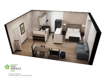 Deluxe Studio, 1 Queen Bed with Sofa bed, Non Smoking