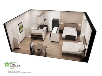 Standard Studio, 2 Queen Beds, Non Smoking