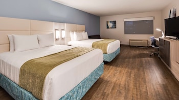 Standard Room, 2 Queen Beds, Non Smoking, Refrigerator & Microwave