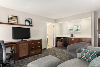 Suite, 1 King Bed with Sofa bed, Corner