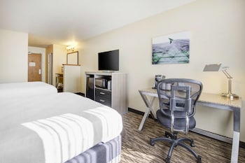 Standard Double Room, 2 Queen Beds, Accessible, Refrigerator & Microwave (Walk-in Shower)
