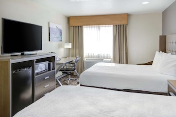 Standard Double Room, 2 Queen Beds, Accessible, Refrigerator & Microwave (Walk-in Shower)
