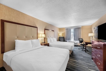 Standard Room, 2 Queen Beds, Non Smoking, Refrigerator & Microwave